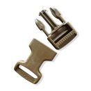 PlasticBuckles1inchCoyoteBrown