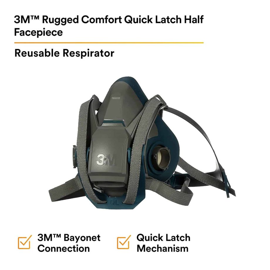 3m-respirator-6502ql-2 3M Half Face Respirator