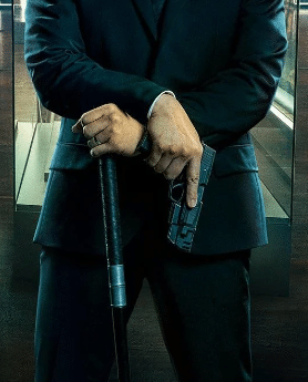 Caine (Donnie Yen) using a P365 SAS in John Wick 4.