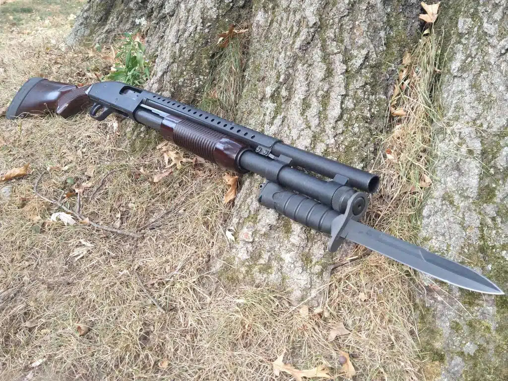 Mossberg 590 fitted with OKC M7-B Bayonet