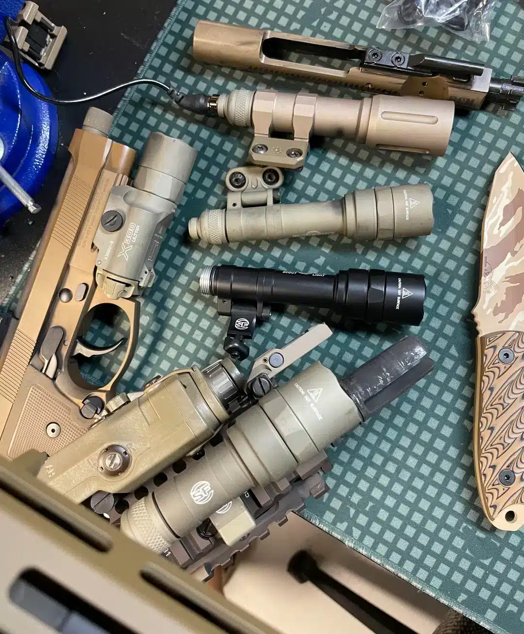 SideSlide Picatinny Weapon Light And Flashlight