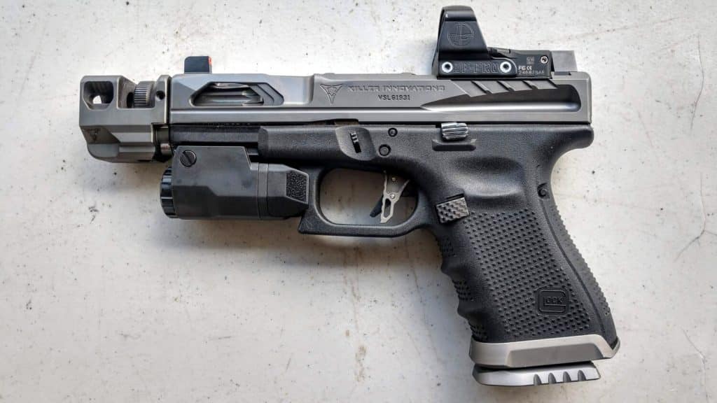 Upgraded Glock slide