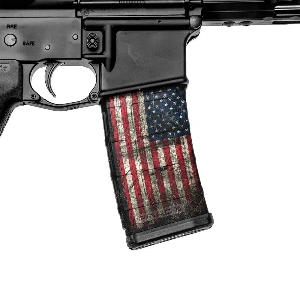 Gunskins AR-15 Mag Skin American Flag
