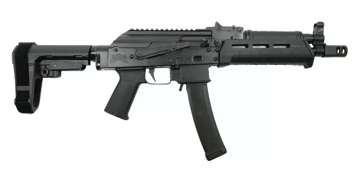 PSA AK-V 9mm MOE ALG SBA3 Pistol, Black