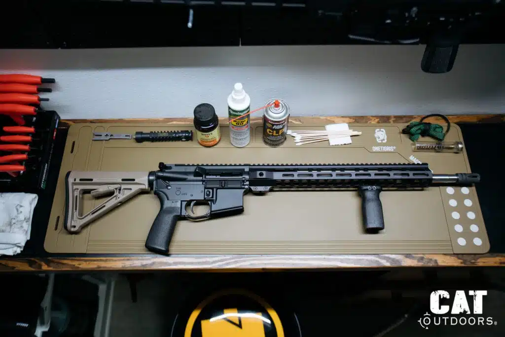 AR-15 Cleaning and Maintenance Bench Setup
