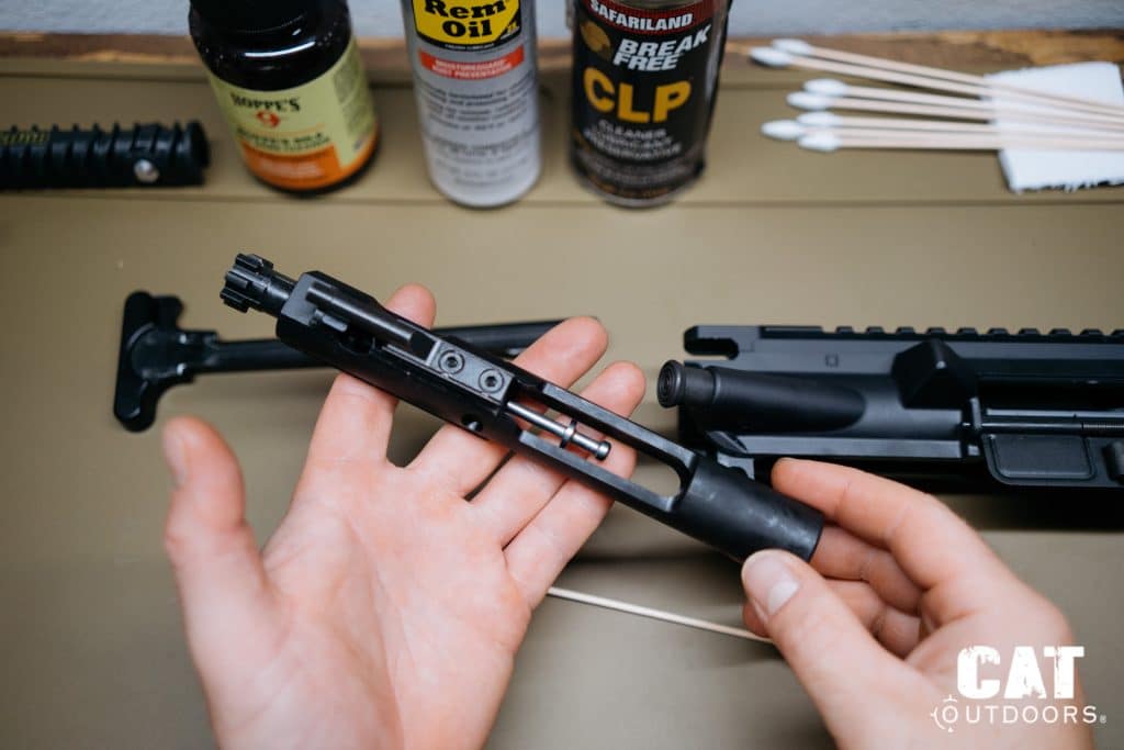 AR-15 Cleaning Firing Pin Sliding Out