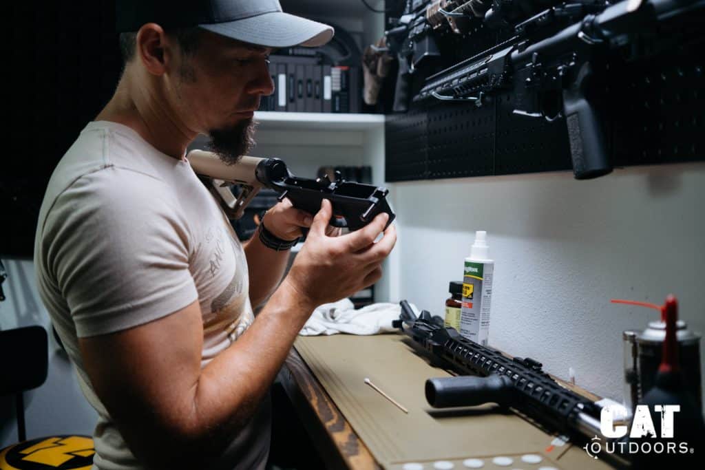 AR-15 Cleaning Inspecting Magwell