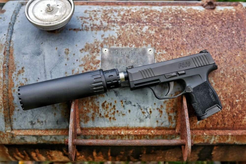 YHM R9 Suppressor on a Pistol