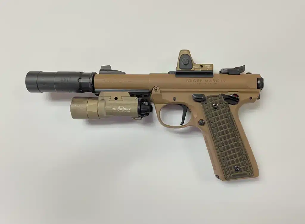 Best .22LR Pistols: Ruger Mark IV 22/45 Tactical
