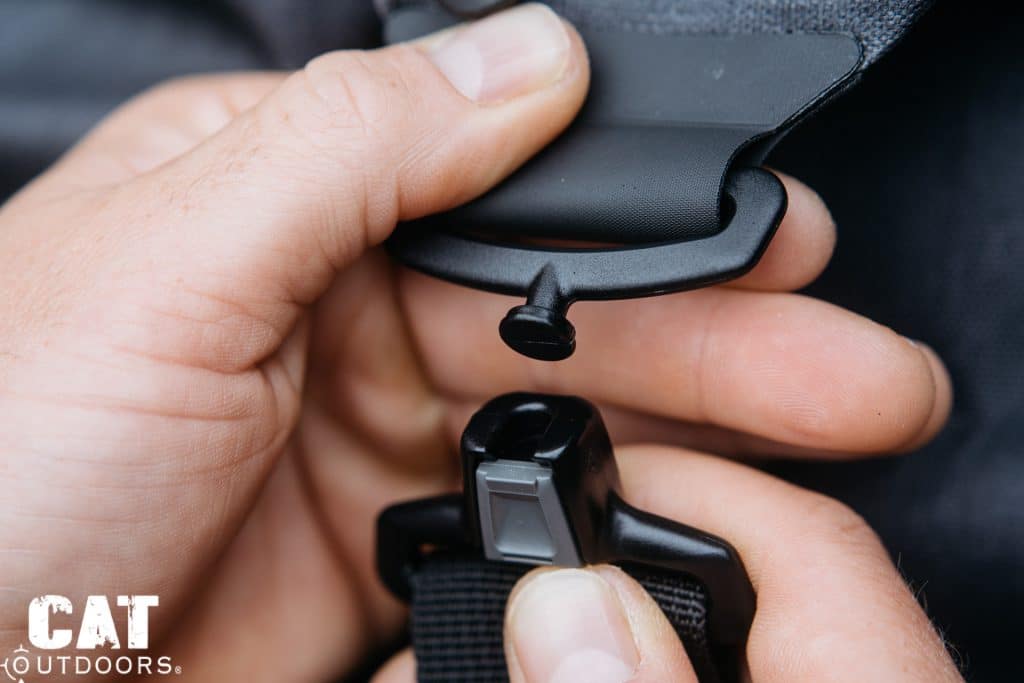 GoDark 45L Duffle Faraday Bag Strap Hardware