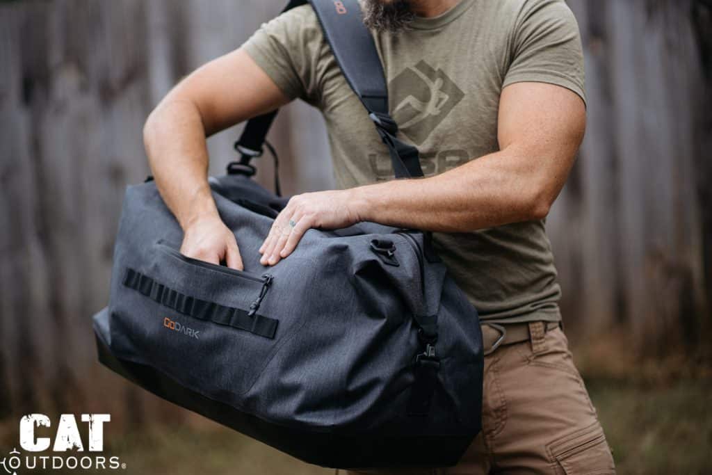 GoDark 45L Duffle Faraday Bag on the Go