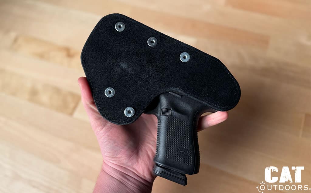 Hidden Hybrid Holsters Leather Backing