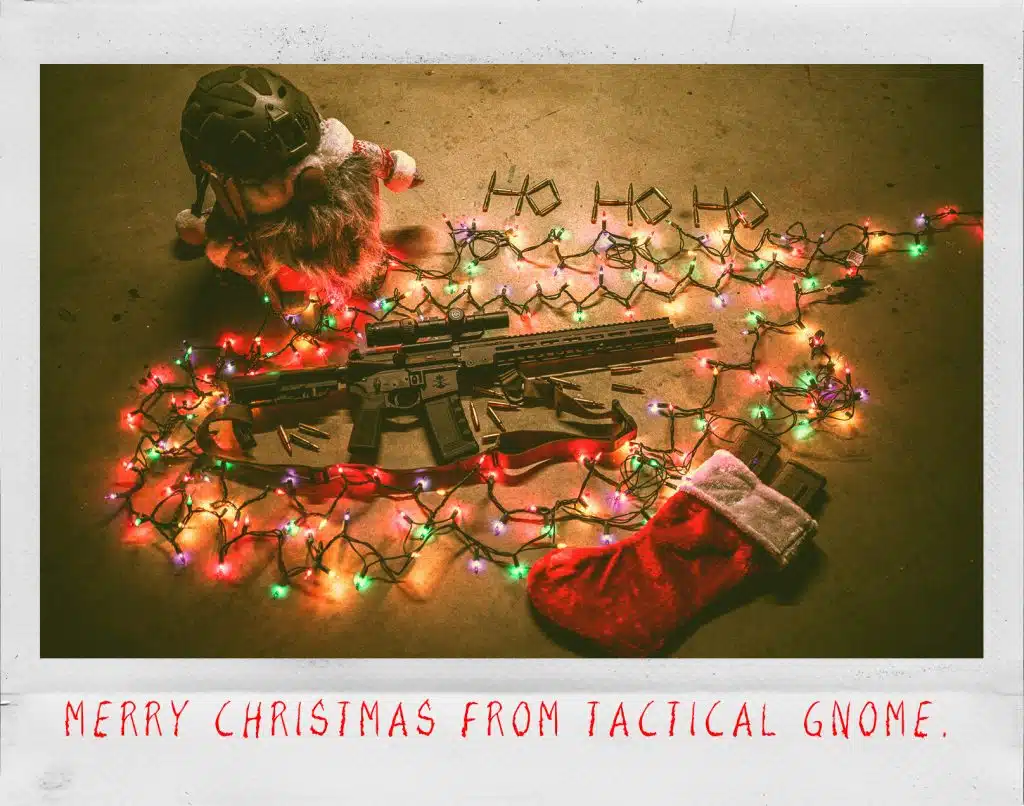 Tactical Gnome Christmas Card