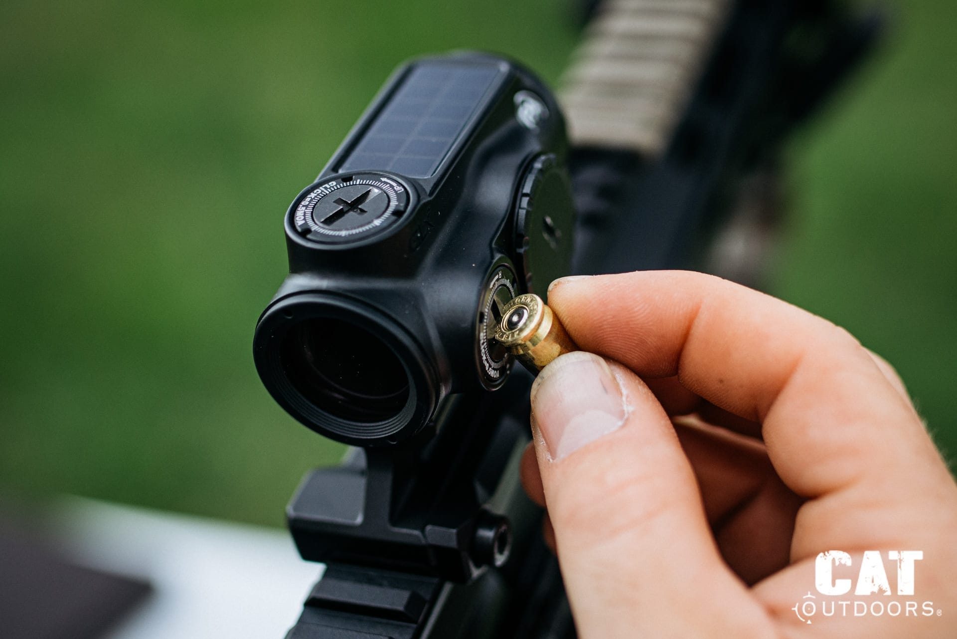 PSA Sabre 300 Blackout build: Turning windage turret using a spent cartridge