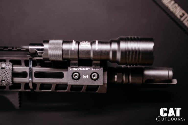M-LOK mount of the Streamlight ProTac Rail Mount 1 on the rail