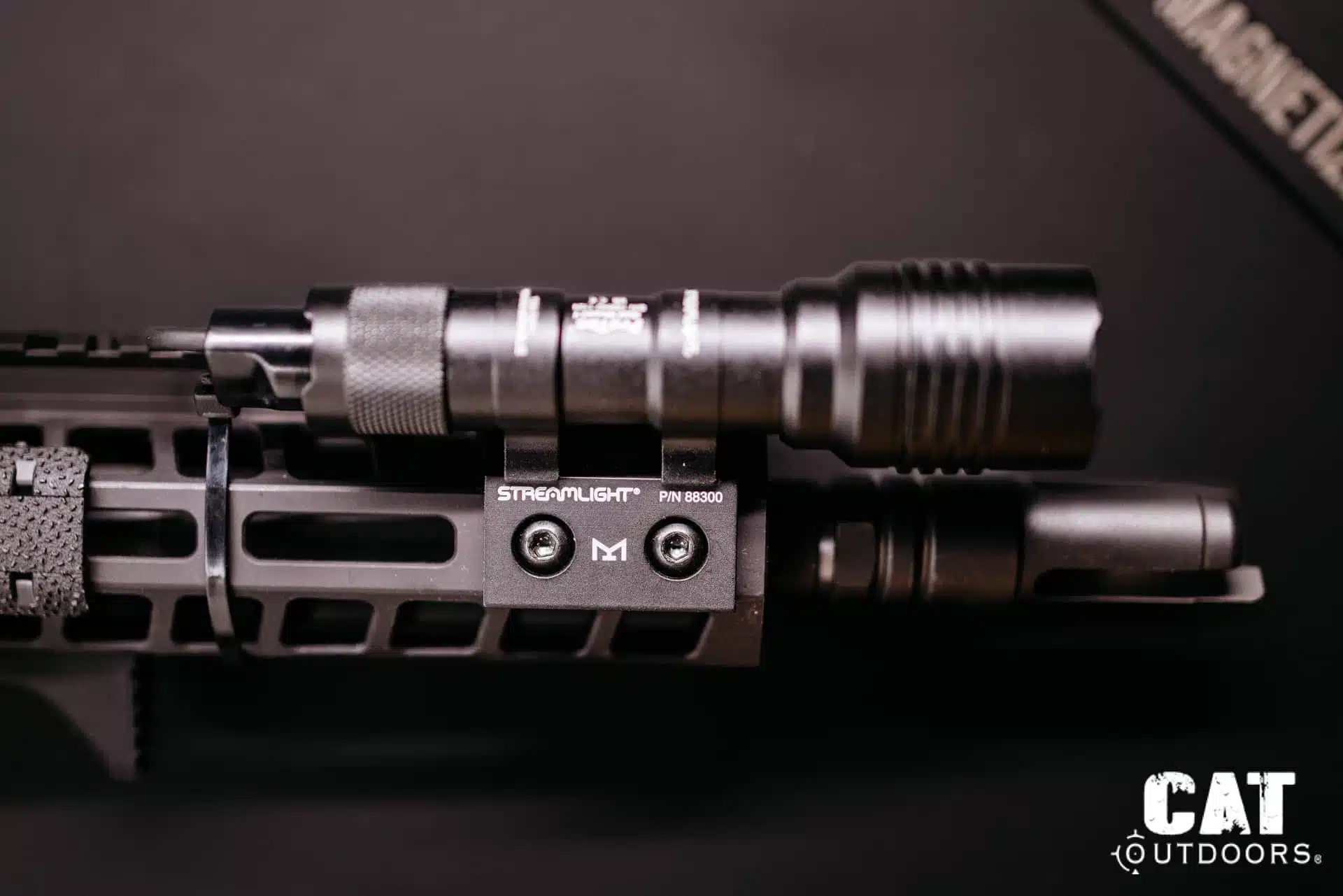 M-LOK mount of the Streamlight ProTac Rail Mount 1 on the rail