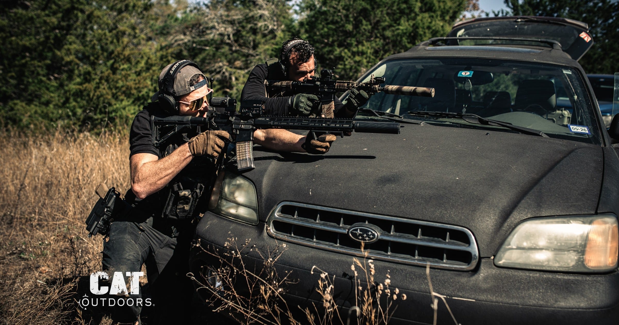 Shooters running suppressed AR-15s, the NFA items the ATF's proposed rule covers.
