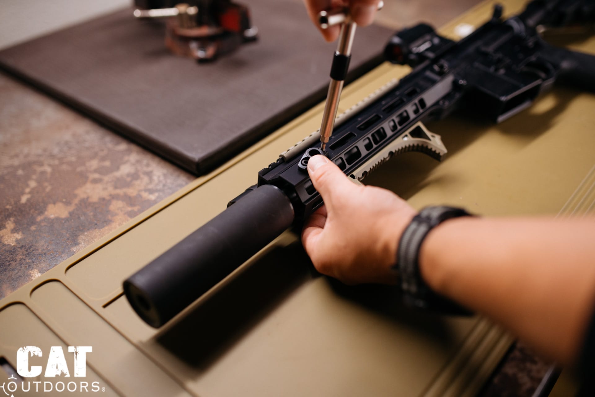 Installing the Zeroed by CMMG suppressor on the 300 Blackout upper