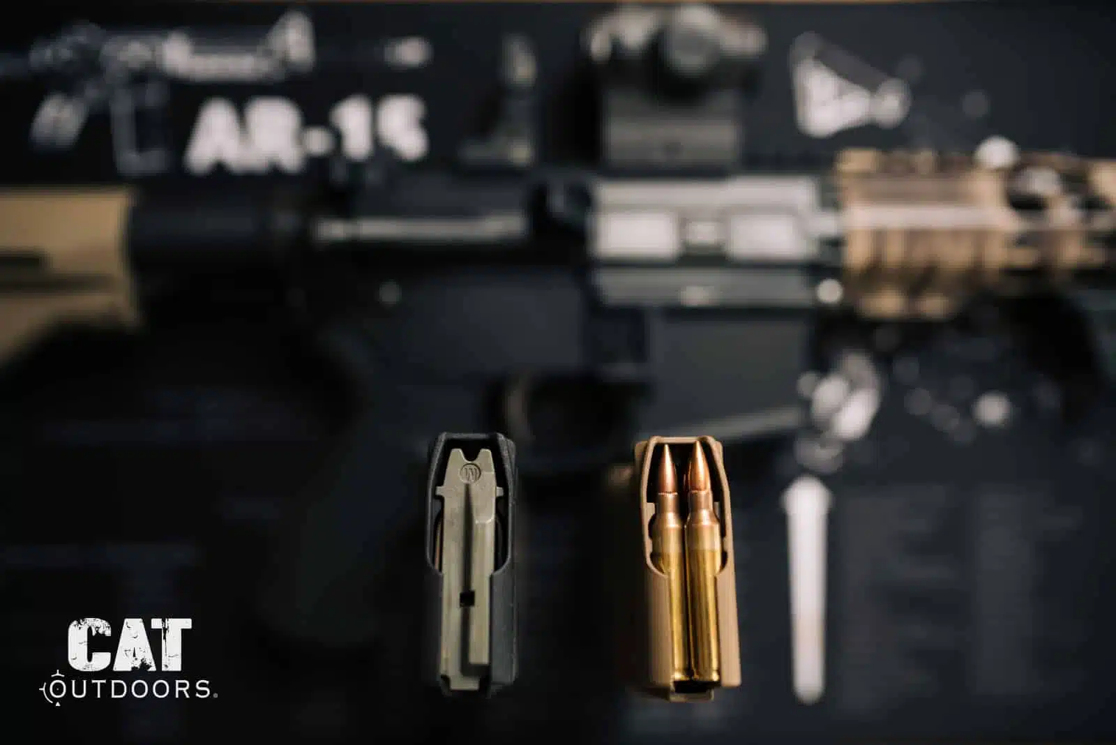Standard 30-round AR-15 magazines, banned under the Protect Illinois Communities Act.