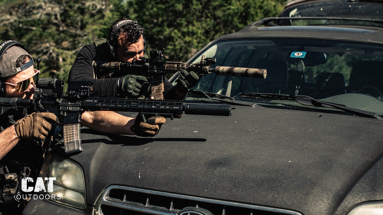 Two suppressors on AR-15 rifles, the NFA items covered by the proposed rule.