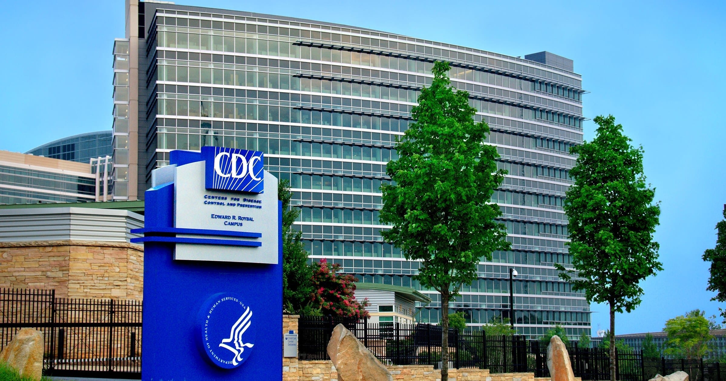 CDC Edward R. Roybal campus headquarters building in Atlanta