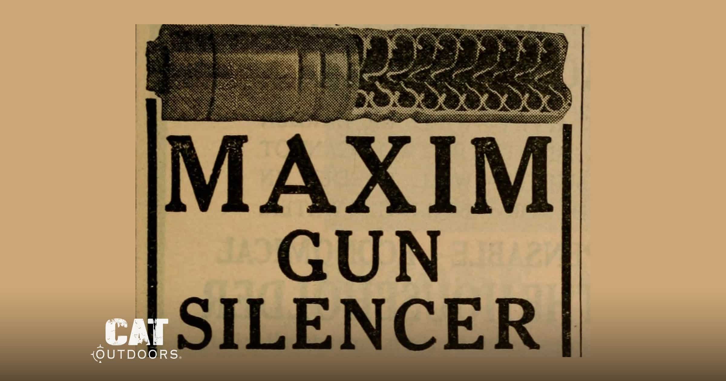 1915 Maxim Gun Silencer advertisement from The World Almanac
