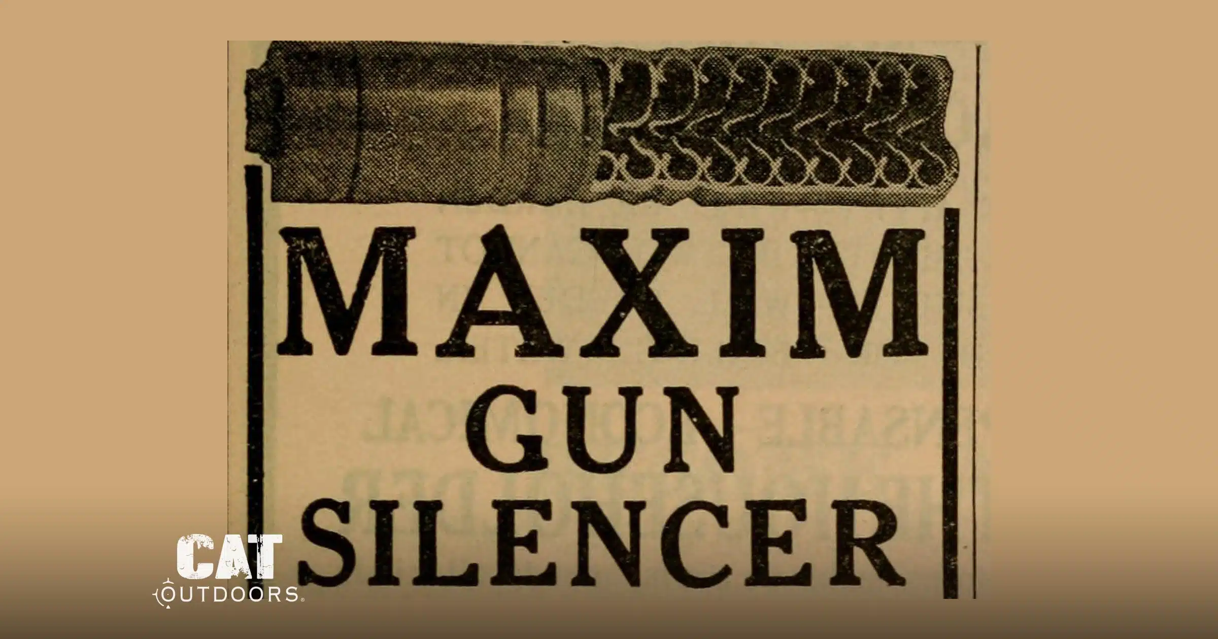 1915 Maxim Gun Silencer advertisement from The World Almanac