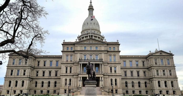 Michigan State Capitol building in Lansing