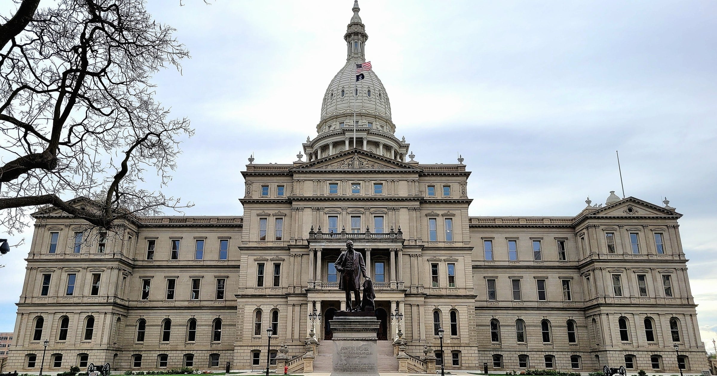 Michigan State Capitol building in Lansing