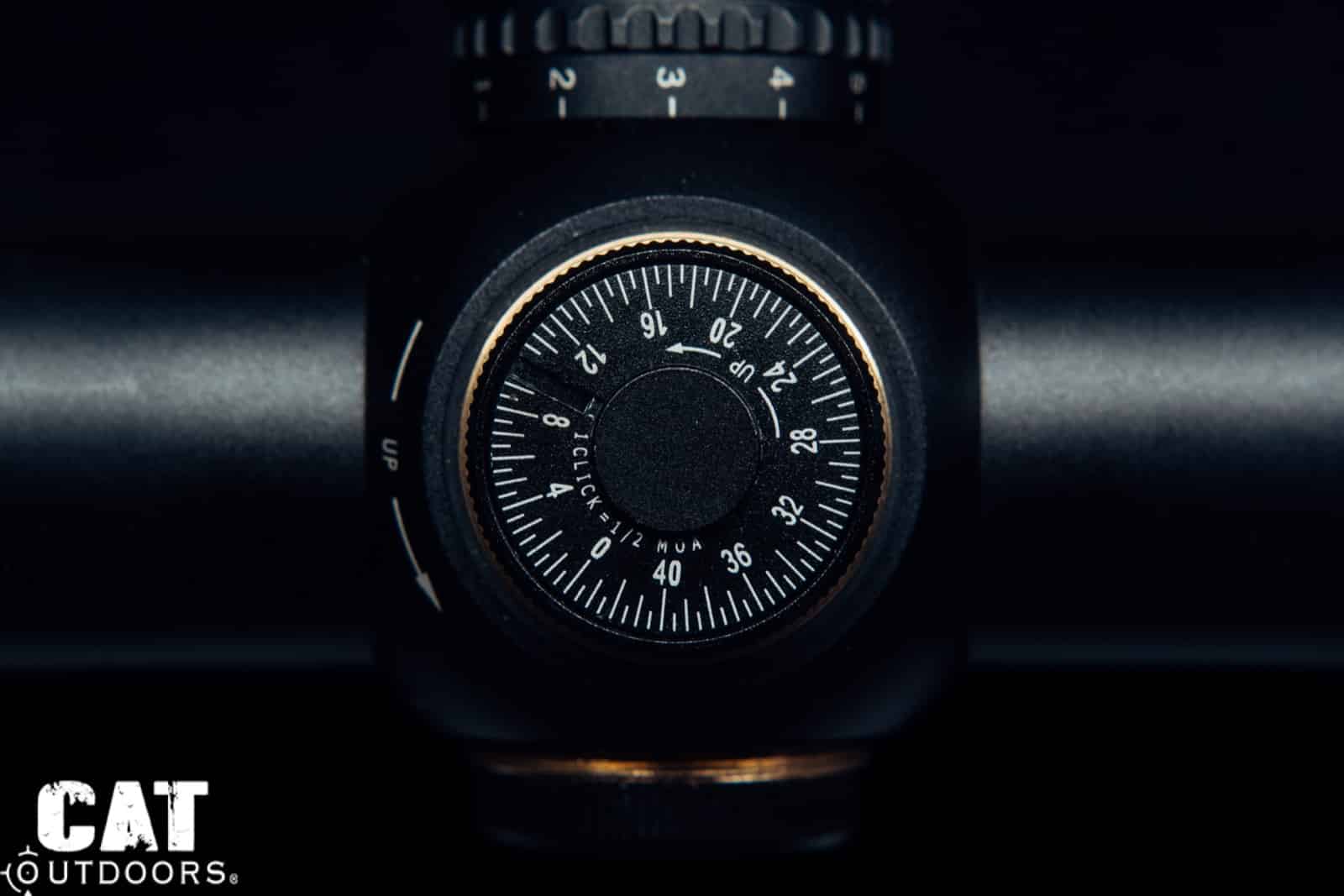 Close-up of the Vortex Strike Eagle capped turret with the cap removed