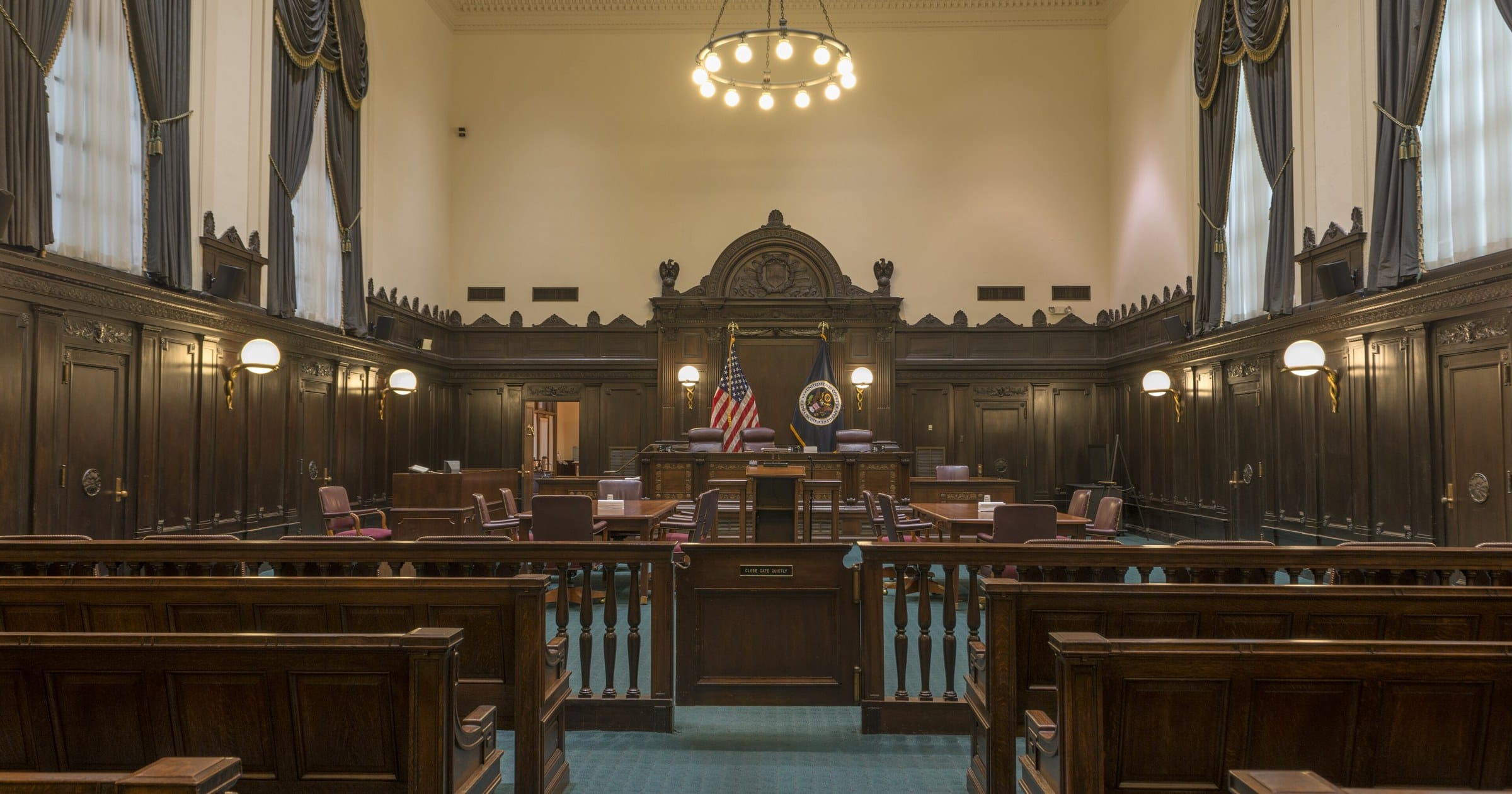 Courtroom of the U.S. Court of Appeals for the Fifth Circuit in New Orleans