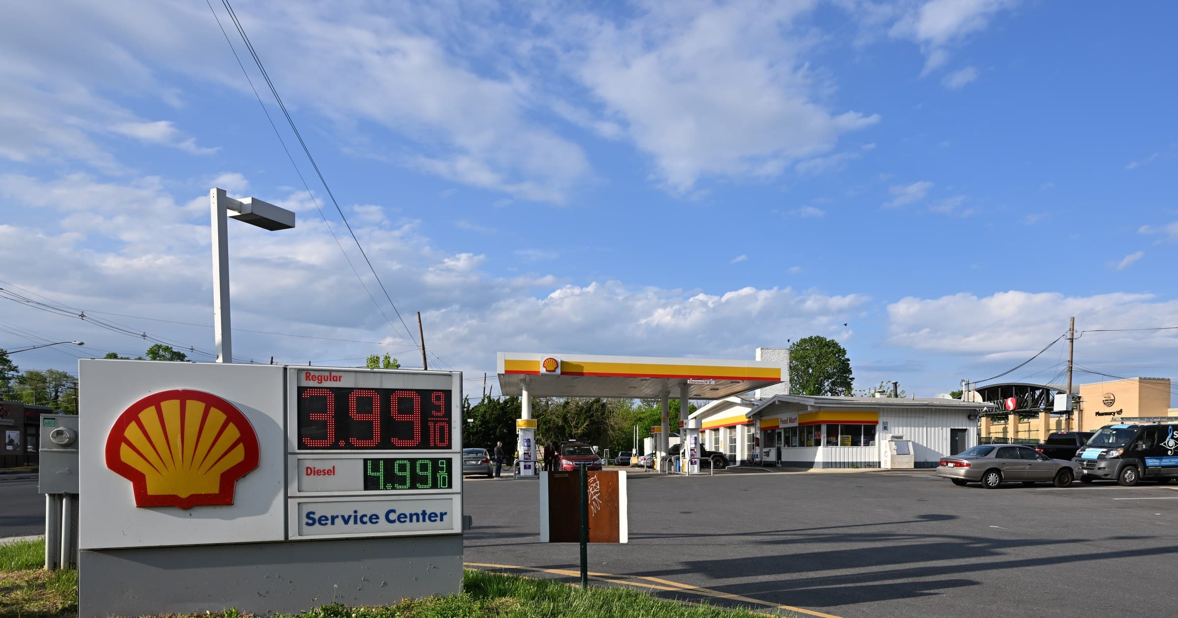 A suburban Shell gas station, file photo