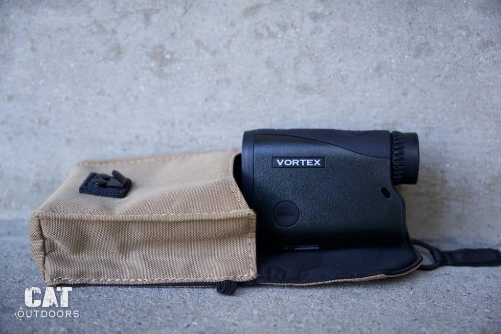 Vortex Crossfire HD 1400 rangefinder out of its case
