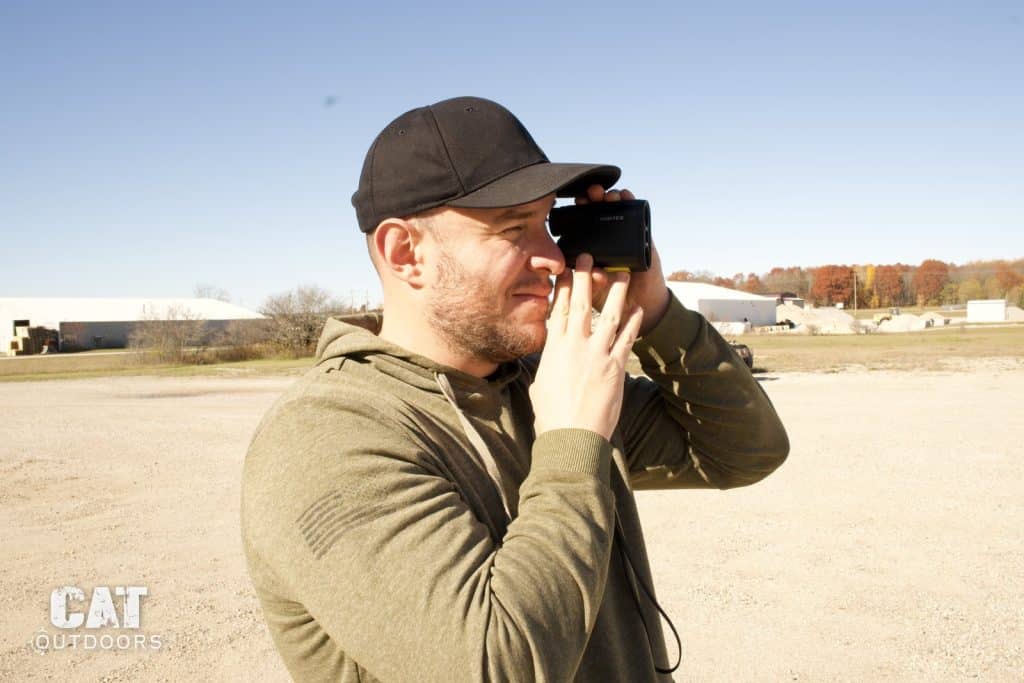 Wide shot of ranging outdoors with the Vortex Crossfire HD 1400
