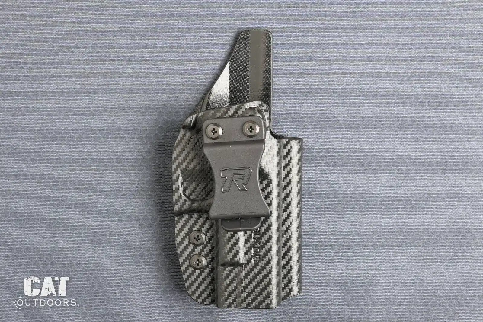 The Rounded Gear Glock 19 IWB holster by itself, clip side