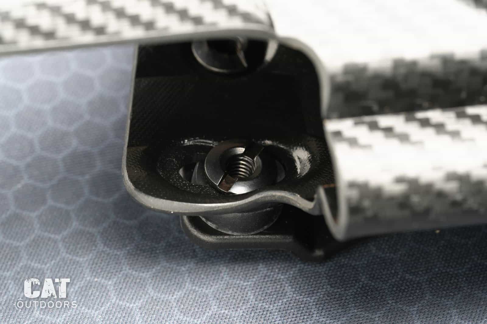 The clip screw on the Rounded Gear holster that sets the cant