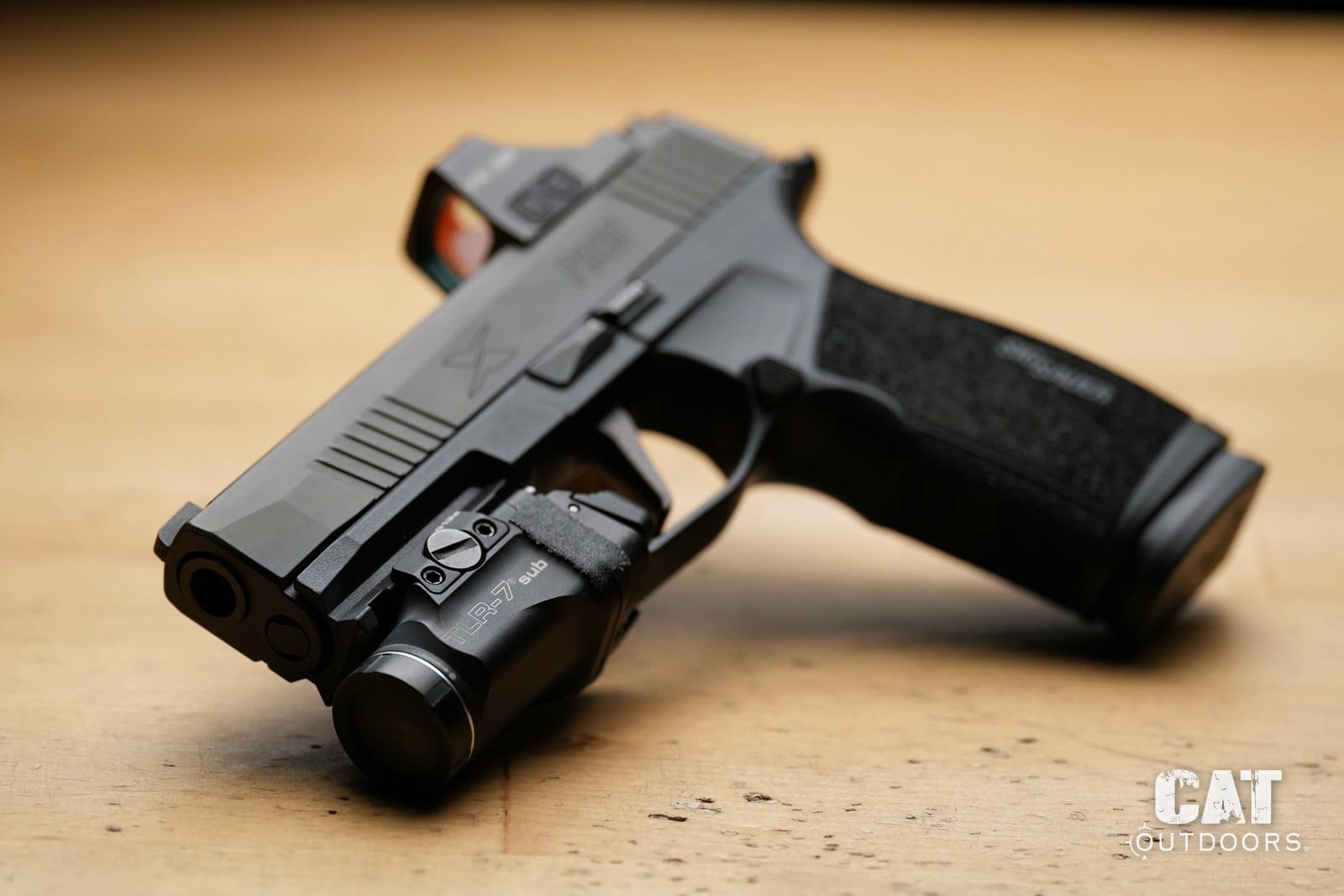 Streamlight TLR-7 Sub review: the light mounted on a Sig P365 X-Macro