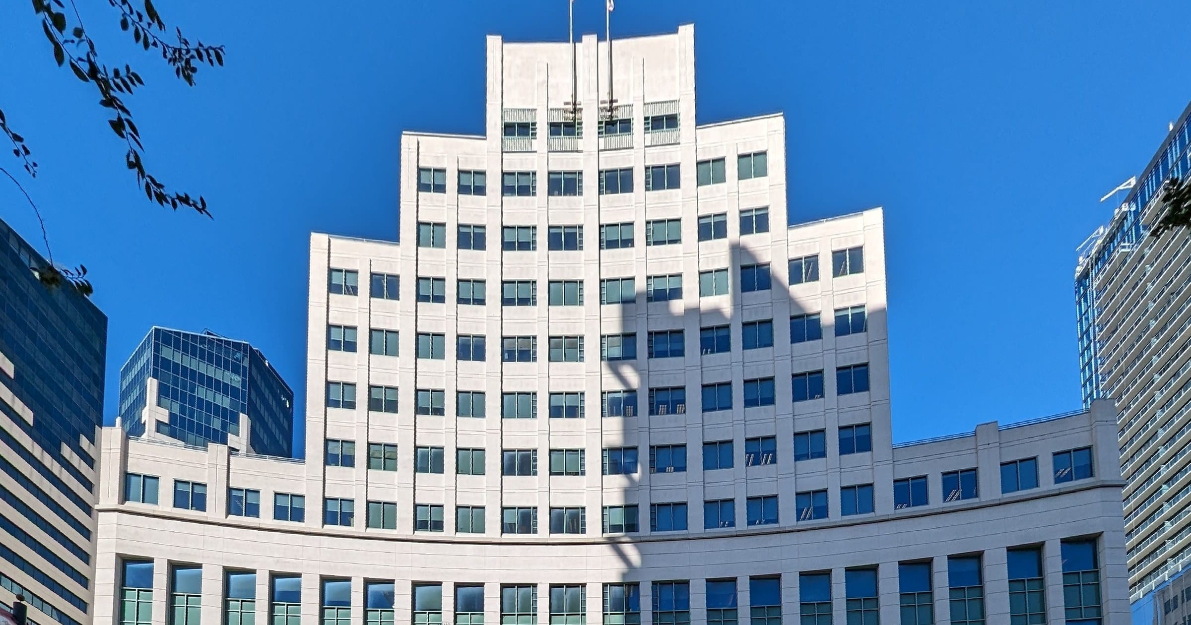 Hall of Justice in downtown San Diego, where the county filed its complaint against Polymaker